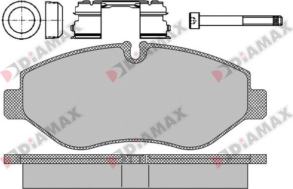 Diamax N09404 - Kit pastiglie freno, Freno a disco autozon.pro