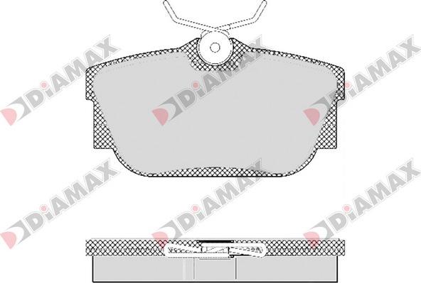 Diamax N09406 - Kit pastiglie freno, Freno a disco autozon.pro