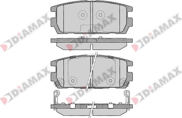 Diamax N09400 - Kit pastiglie freno, Freno a disco autozon.pro