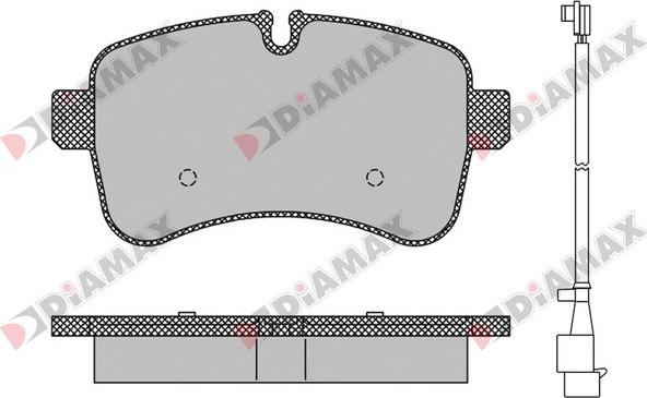 Diamax N09403A - Kit pastiglie freno, Freno a disco autozon.pro