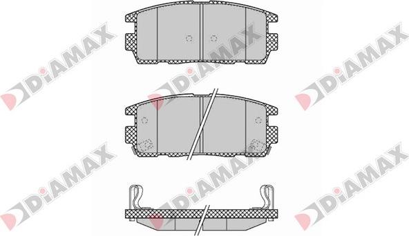 Diamax N09413 - Kit pastiglie freno, Freno a disco autozon.pro