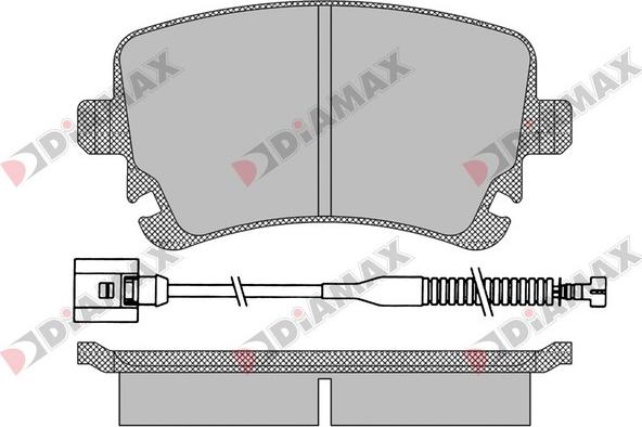 Diamax N09436A - Kit pastiglie freno, Freno a disco autozon.pro