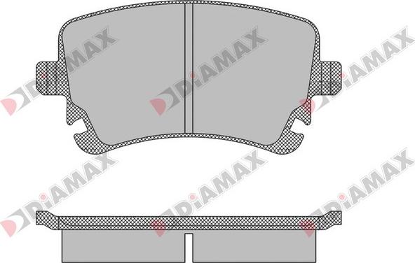 Diamax N09436 - Kit pastiglie freno, Freno a disco autozon.pro