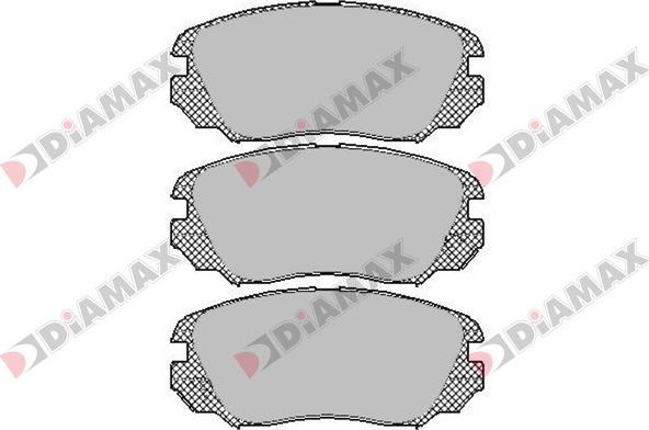 Diamax N09438 - Kit pastiglie freno, Freno a disco autozon.pro