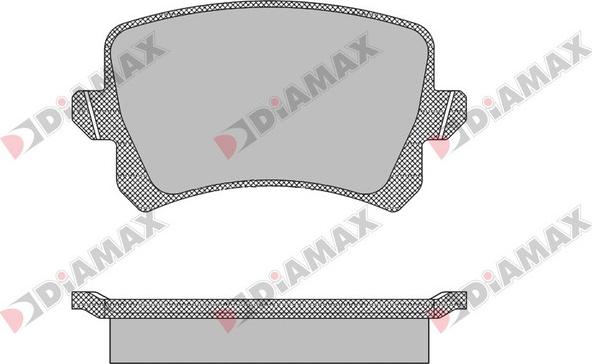 Diamax N09433 - Kit pastiglie freno, Freno a disco autozon.pro