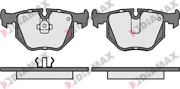 Diamax N09428 - Kit pastiglie freno, Freno a disco autozon.pro