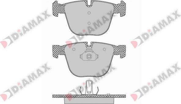 Diamax N09423 - Kit pastiglie freno, Freno a disco autozon.pro