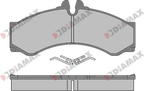 Diamax N09475 - Kit pastiglie freno, Freno a disco autozon.pro