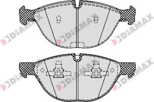 Diamax N09476 - Kit pastiglie freno, Freno a disco autozon.pro