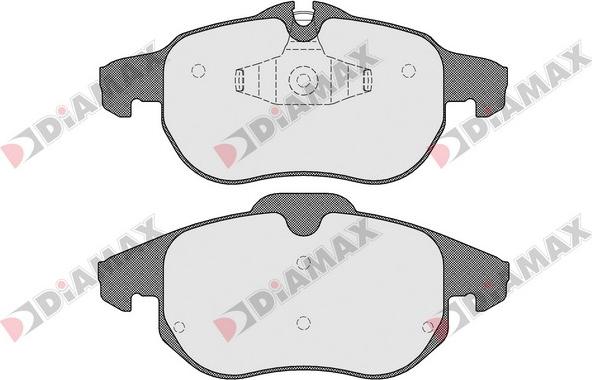 Diamax N09478 - Kit pastiglie freno, Freno a disco autozon.pro