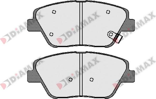 Diamax N09599 - Kit pastiglie freno, Freno a disco autozon.pro