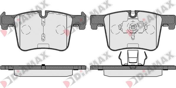 Diamax N09596 - Kit pastiglie freno, Freno a disco autozon.pro