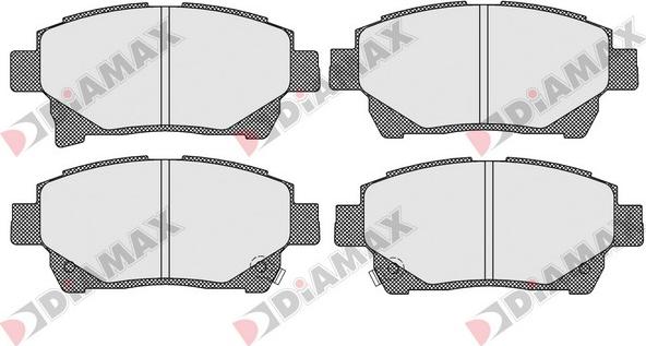 Diamax N09590 - Kit pastiglie freno, Freno a disco autozon.pro