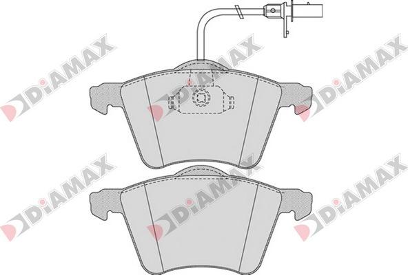 Diamax N09549 - Kit pastiglie freno, Freno a disco autozon.pro