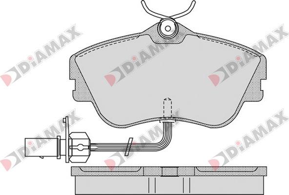 Diamax N09548 - Kit pastiglie freno, Freno a disco autozon.pro