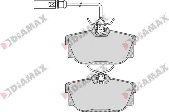 Diamax N09542 - Kit pastiglie freno, Freno a disco autozon.pro