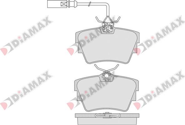 Diamax N09556 - Kit pastiglie freno, Freno a disco autozon.pro