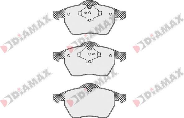 Diamax N09558 - Kit pastiglie freno, Freno a disco autozon.pro