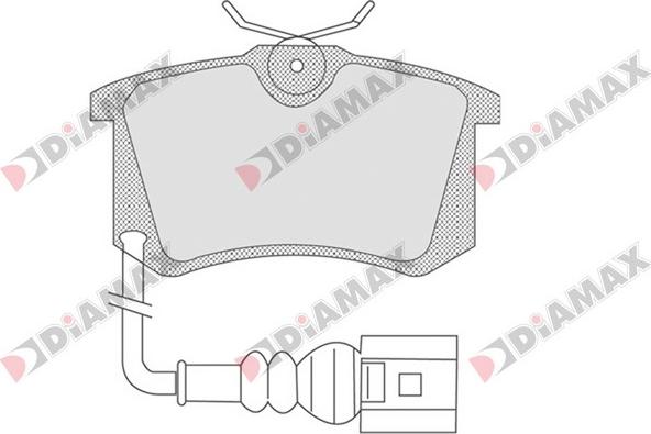 Diamax N09553 - Kit pastiglie freno, Freno a disco autozon.pro