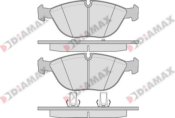 Diamax N09552 - Kit pastiglie freno, Freno a disco autozon.pro