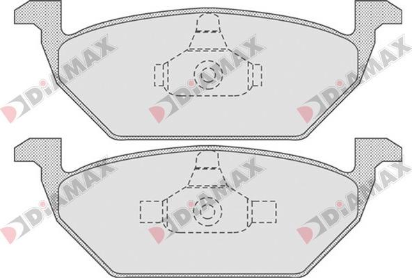 Diamax N09557 - Kit pastiglie freno, Freno a disco autozon.pro