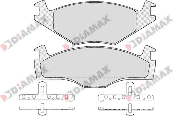 Diamax N09565 - Kit pastiglie freno, Freno a disco autozon.pro