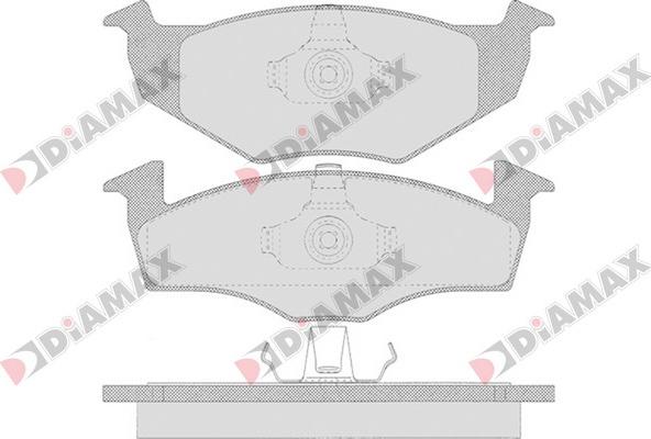 Diamax N09560 - Kit pastiglie freno, Freno a disco autozon.pro