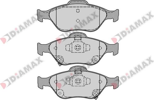 Diamax N09568 - Kit pastiglie freno, Freno a disco autozon.pro