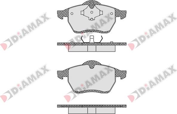 Diamax N09563 - Kit pastiglie freno, Freno a disco autozon.pro