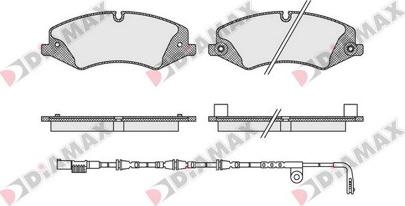 Diamax N09509A - Kit pastiglie freno, Freno a disco autozon.pro