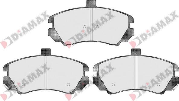 Diamax N09506 - Kit pastiglie freno, Freno a disco autozon.pro