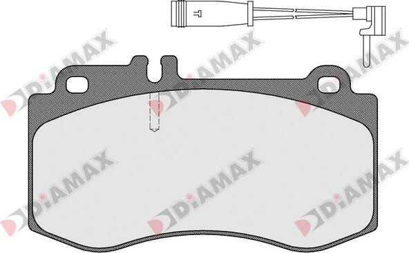 Diamax N09501A - Kit pastiglie freno, Freno a disco autozon.pro