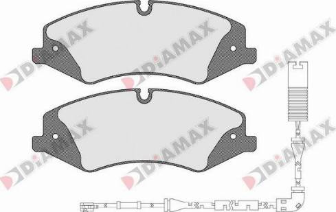 Diamax N09503B - Kit pastiglie freno, Freno a disco autozon.pro