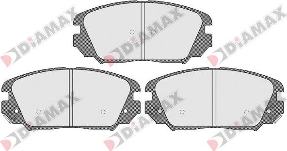 Diamax N09502 - Kit pastiglie freno, Freno a disco autozon.pro