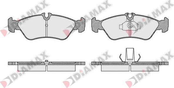 Diamax N09507 - Kit pastiglie freno, Freno a disco autozon.pro