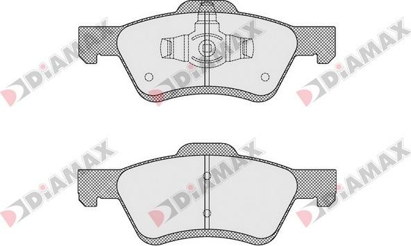 Diamax N09514 - Kit pastiglie freno, Freno a disco autozon.pro