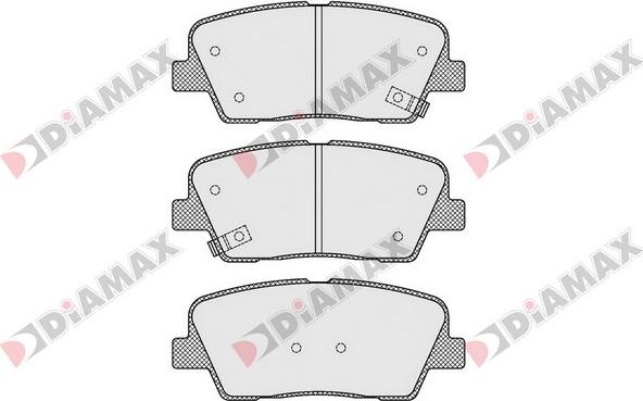 Diamax N09515 - Kit pastiglie freno, Freno a disco autozon.pro