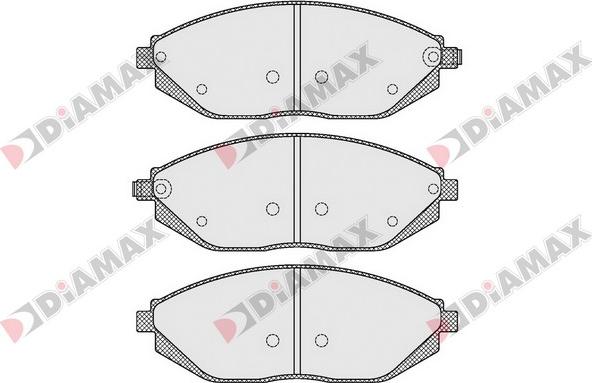 Diamax N09518 - Kit pastiglie freno, Freno a disco autozon.pro