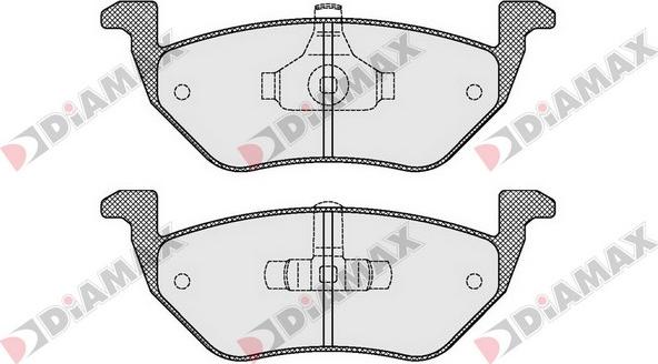 Diamax N09513 - Kit pastiglie freno, Freno a disco autozon.pro