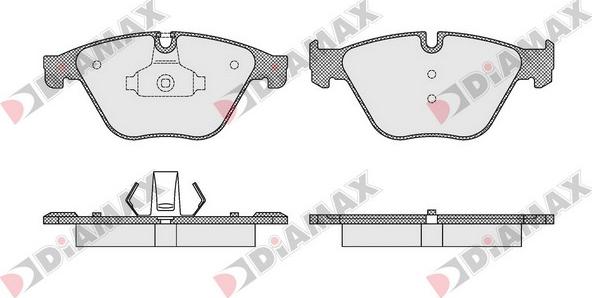 Diamax N09512 - Kit pastiglie freno, Freno a disco autozon.pro