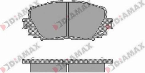 Diamax N09580 - Kit pastiglie freno, Freno a disco autozon.pro