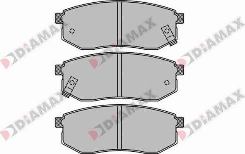 Diamax N09581 - Kit pastiglie freno, Freno a disco autozon.pro