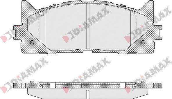 Diamax N09587 - Kit pastiglie freno, Freno a disco autozon.pro