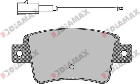 Diamax N09539 - Kit pastiglie freno, Freno a disco autozon.pro