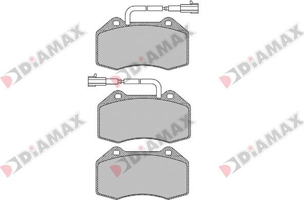 Diamax N09535 - Kit pastiglie freno, Freno a disco autozon.pro