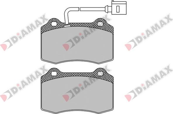 Diamax N09536 - Kit pastiglie freno, Freno a disco autozon.pro