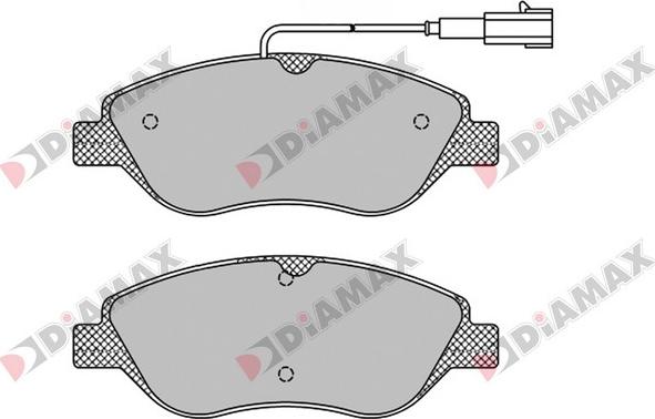 Diamax N09529 - Kit pastiglie freno, Freno a disco autozon.pro