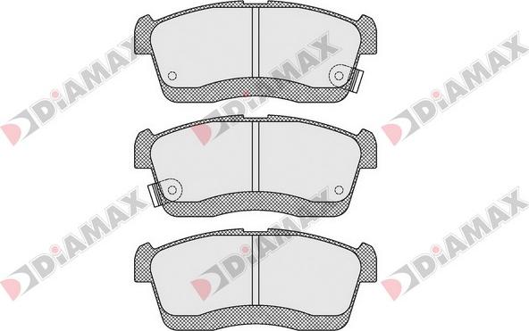 Diamax N09520 - Kit pastiglie freno, Freno a disco autozon.pro