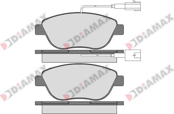 Diamax N09528 - Kit pastiglie freno, Freno a disco autozon.pro