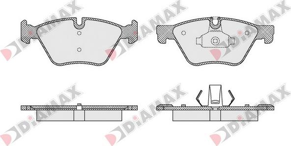 Diamax N09523 - Kit pastiglie freno, Freno a disco autozon.pro